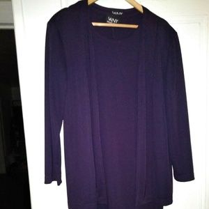 2pc Purple Dress